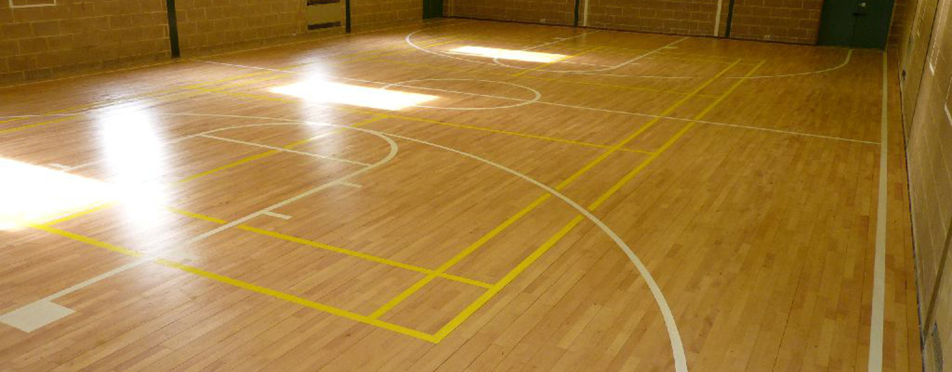 <span>SPORTS FLOORING</span><br />sanding, installation,<br />replacement & repairs