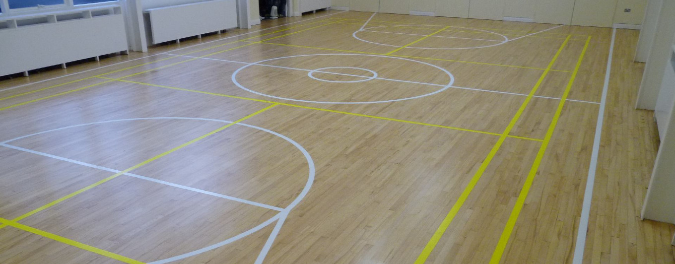 <span>SPORTS FLOORING</span><br />sanding, installation,<br />replacement & repairs